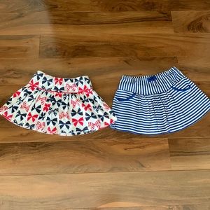 Gymboree size 6 bow 4th July Star Spangled Summer Striped Skort red white blue
